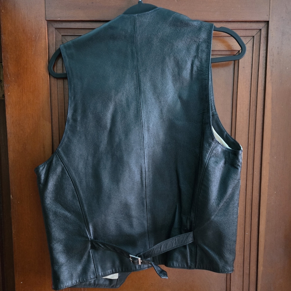 Vintage 80's Wilsons Leather Vest - Picture 3 of 4